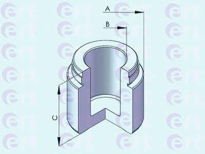 Ert 150977-C Поршень переднего тормозного суппорта 150977C: Отличная цена - Купить в Польше на 2407.PL!