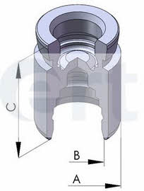 Ert 150288-C Rear brake caliper piston 150288C: Buy near me in Poland at 2407.PL - Good price!