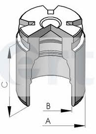 Ert 150523-C Rear brake caliper piston 150523C: Buy near me in Poland at 2407.PL - Good price!