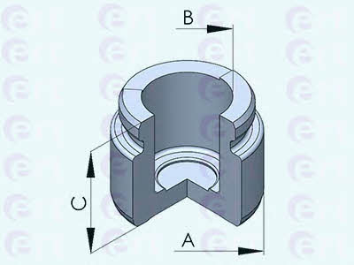 Ert 150773-C Rear brake caliper piston 150773C: Buy near me in Poland at 2407.PL - Good price!
