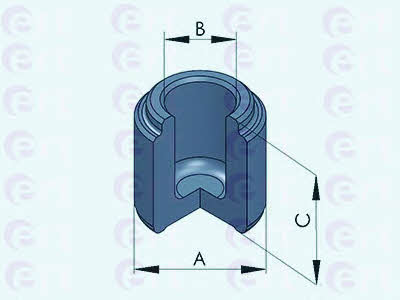 Ert 150790-C Rear brake caliper piston 150790C: Buy near me in Poland at 2407.PL - Good price!