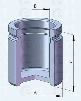 Ert 150811-C Rear brake caliper piston 150811C: Buy near me in Poland at 2407.PL - Good price!