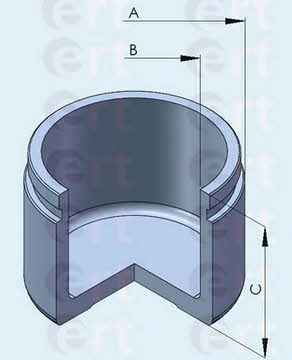 Ert 150825-C Front brake caliper piston 150825C: Buy near me at 2407.PL in Poland at an Affordable price!