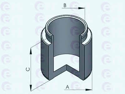 Ert 150849-C Front brake caliper piston 150849C: Buy near me in Poland at 2407.PL - Good price!