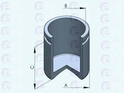 Ert 150903-C Rear brake caliper piston 150903C: Buy near me at 2407.PL in Poland at an Affordable price!