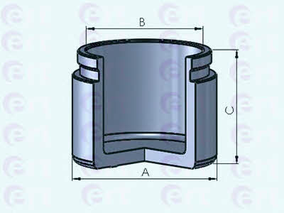 Ert 150969-C Front brake caliper piston 150969C: Buy near me in Poland at 2407.PL - Good price!