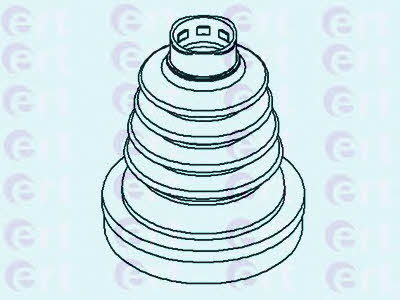 Ert 500407T Bellow set, drive shaft 500407T: Buy near me in Poland at 2407.PL - Good price!