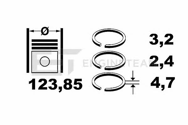 Et engineteam R1000200 Piston Ring Kit R1000200: Buy near me in Poland at 2407.PL - Good price!