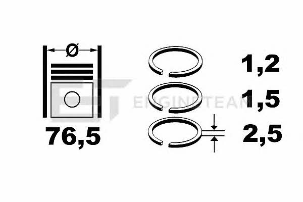 Et engineteam R1005400 Piston Ring Kit R1005400: Buy near me at 2407.PL in Poland at an Affordable price!