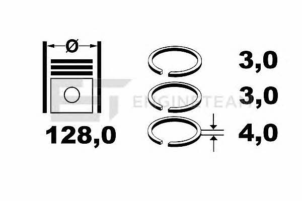 Et engineteam R1007200 Piston Ring Kit R1007200: Buy near me in Poland at 2407.PL - Good price!