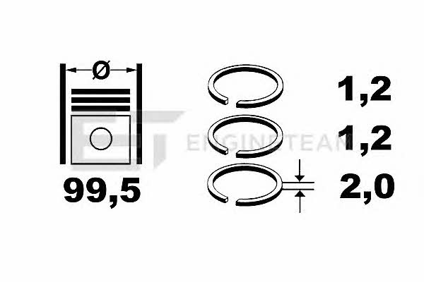 Et engineteam R4000700 Piston Ring Kit R4000700: Buy near me at 2407.PL in Poland at an Affordable price!