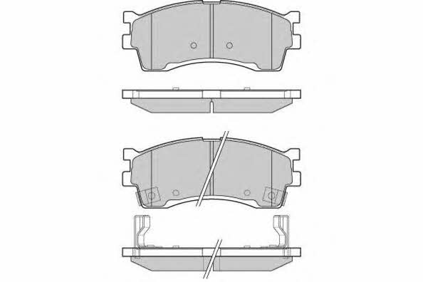 ETF 12-1055 Brake Pad Set, disc brake 121055: Buy near me in Poland at 2407.PL - Good price!