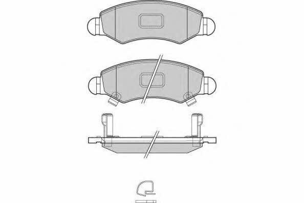 ETF 12-1229 Brake Pad Set, disc brake 121229: Buy near me in Poland at 2407.PL - Good price!