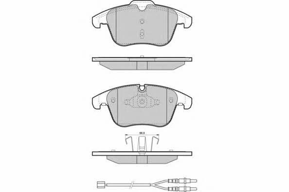 ETF 12-1487 Brake Pad Set, disc brake 121487: Buy near me in Poland at 2407.PL - Good price!