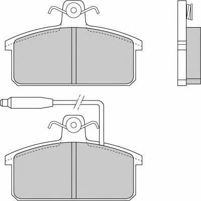 ETF 12-0265-1 Brake Pad Set, disc brake 1202651: Buy near me in Poland at 2407.PL - Good price!