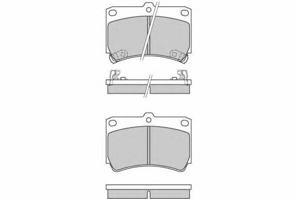 ETF 12-0489 Brake Pad Set, disc brake 120489: Buy near me in Poland at 2407.PL - Good price!