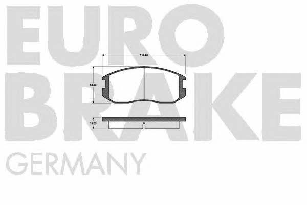 Eurobrake 5502223017 Scheibenbremsbeläge, Set 5502223017: Kaufen Sie zu einem guten Preis in Polen bei 2407.PL!