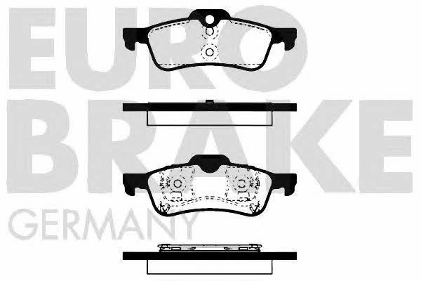 Eurobrake 5502224021 Brake Pad Set, disc brake 5502224021: Buy near me in Poland at 2407.PL - Good price!