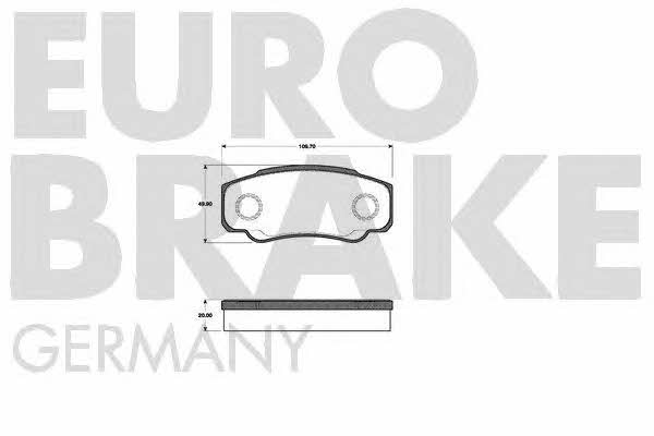 Eurobrake 5502221949 Scheibenbremsbeläge, Set 5502221949: Kaufen Sie zu einem guten Preis in Polen bei 2407.PL!