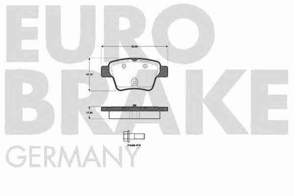 Eurobrake 5502221954 Тормозные колодки дисковые, комплект 5502221954: Отличная цена - Купить в Польше на 2407.PL!