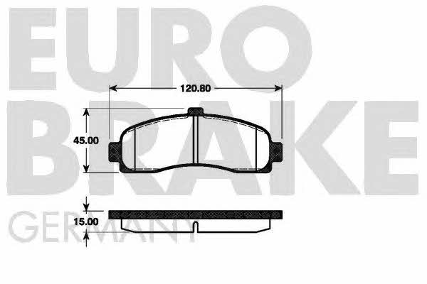 Eurobrake 5502222239 Тормозные колодки дисковые, комплект 5502222239: Купить в Польше - Отличная цена на 2407.PL!