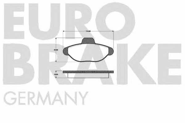 Eurobrake 5502222335 Klocki hamulcowe, zestaw 5502222335: Dobra cena w Polsce na 2407.PL - Kup Teraz!