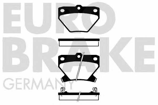 Eurobrake 5502224557 Brake Pad Set, disc brake 5502224557: Buy near me in Poland at 2407.PL - Good price!