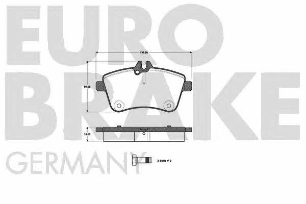 Eurobrake 5502223355 Klocki hamulcowe, zestaw 5502223355: Atrakcyjna cena w Polsce na 2407.PL - Zamów teraz!