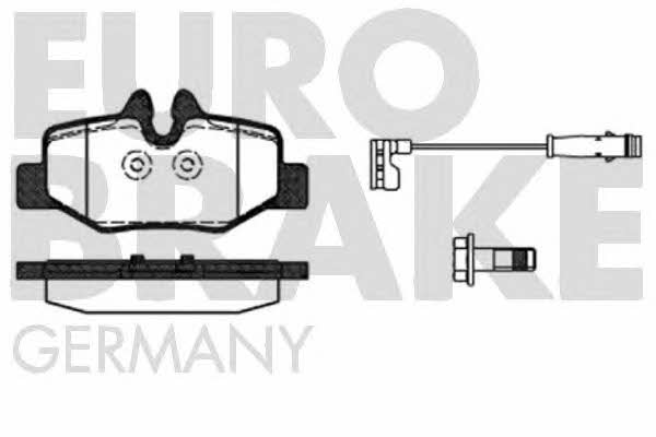 Eurobrake 5502223352 Brake Pad Set, disc brake 5502223352: Buy near me at 2407.PL in Poland at an Affordable price!