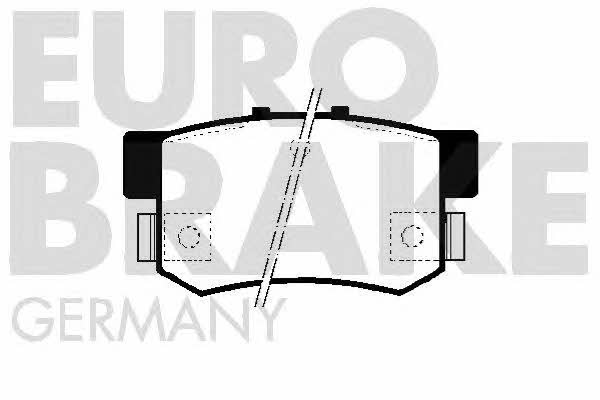 Eurobrake 5502229980 Brake Pad Set, disc brake 5502229980: Buy near me in Poland at 2407.PL - Good price!