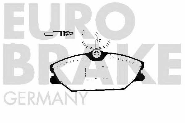 Eurobrake 5502223925 Brake Pad Set, disc brake 5502223925: Buy near me in Poland at 2407.PL - Good price!