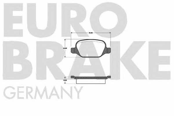 Eurobrake 5502221023 Brake Pad Set, disc brake 5502221023: Buy near me in Poland at 2407.PL - Good price!