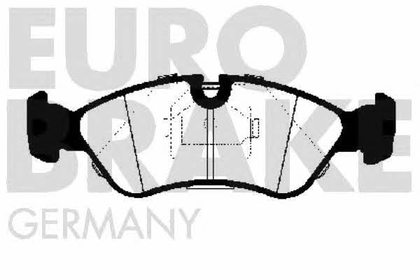 Eurobrake 5502223607 Brake Pad Set, disc brake 5502223607: Buy near me in Poland at 2407.PL - Good price!