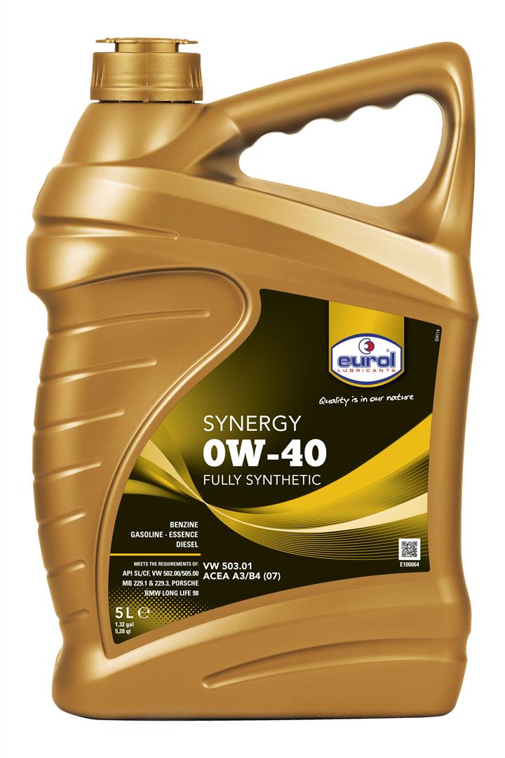 Eurol E100064 - 5L Motoröl Eurol Synergy 0W-40, 5L E1000645L: Kaufen Sie zu einem guten Preis in Polen bei 2407.PL!