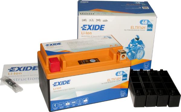 Exide ELTX14H Аккумулятор Exide Li-ion 12В 4Ач 240А(EN) L+ ELTX14H: Отличная цена - Купить в Польше на 2407.PL!