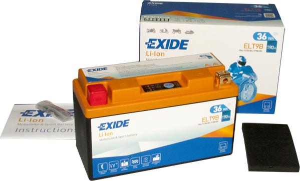 Exide ELT9B Аккумулятор Exide Li-ion 12В 3Ач 190А(EN) L+ ELT9B: Отличная цена - Купить в Польше на 2407.PL!