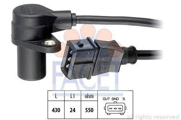Facet 9.0159 Camshaft position sensor 90159: Buy near me in Poland at 2407.PL - Good price!