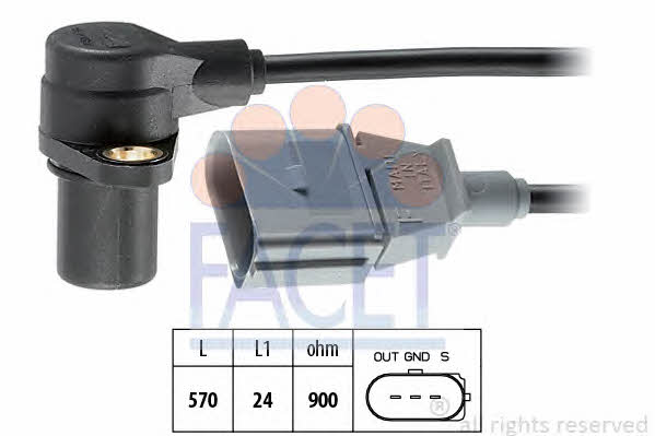 Facet 9.0172 Camshaft position sensor 90172: Buy near me in Poland at 2407.PL - Good price!