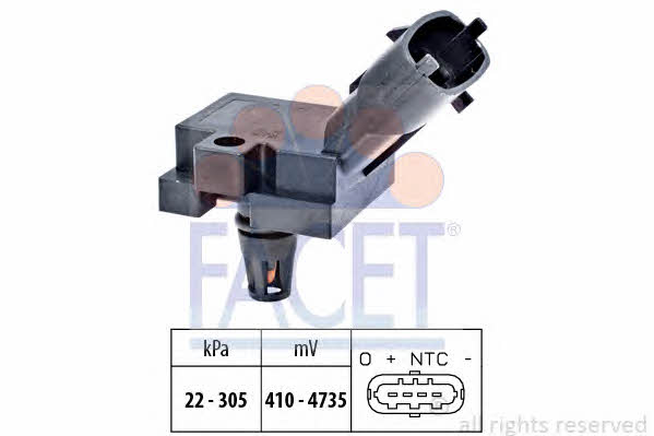 Facet 10.3186 MAP Sensor 103186: Buy near me at 2407.PL in Poland at an Affordable price!