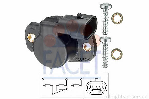 Facet 10.5096 Throttle position sensor 105096: Buy near me at 2407.PL in Poland at an Affordable price!