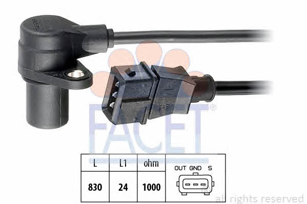 Facet 9.0296 Camshaft position sensor 90296: Buy near me in Poland at 2407.PL - Good price!