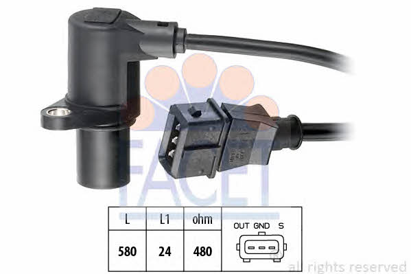 Facet 9.0297 Camshaft position sensor 90297: Buy near me in Poland at 2407.PL - Good price!
