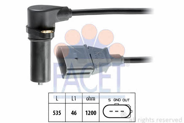 Facet 9.0391 Camshaft position sensor 90391: Buy near me in Poland at 2407.PL - Good price!