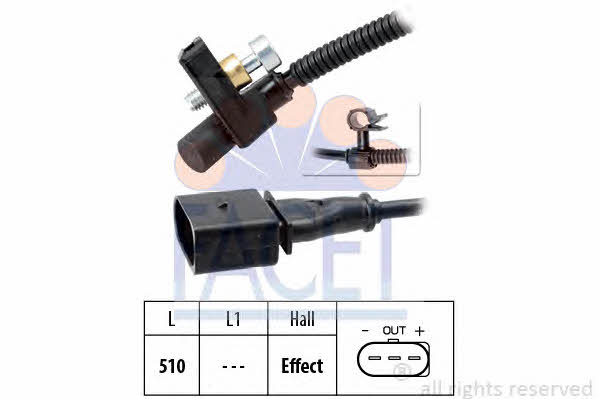Facet 9.0446 Camshaft position sensor 90446: Buy near me at 2407.PL in Poland at an Affordable price!