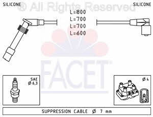 Facet 4.9947 Zündkabel kit 49947: Kaufen Sie zu einem guten Preis in Polen bei 2407.PL!