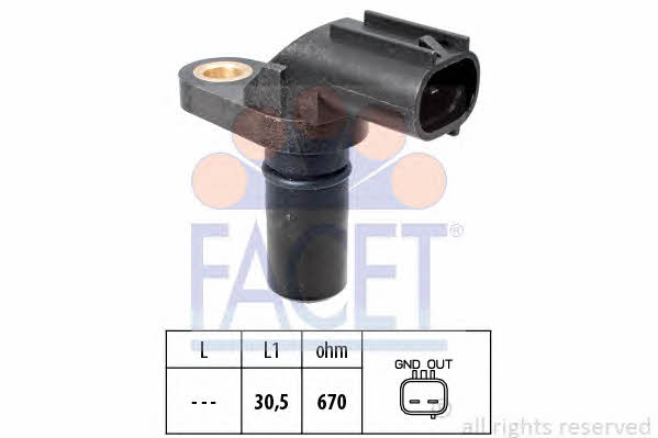 Facet 9.0522 Camshaft position sensor 90522: Buy near me in Poland at 2407.PL - Good price!
