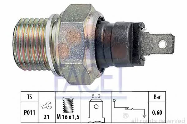 Facet 7.0021 Oil pressure sensor 70021: Buy near me at 2407.PL in Poland at an Affordable price!