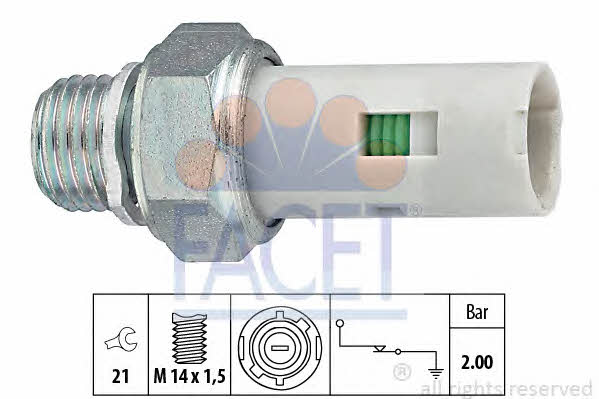 Facet 7.0084 Oil pressure sensor 70084: Buy near me in Poland at 2407.PL - Good price!