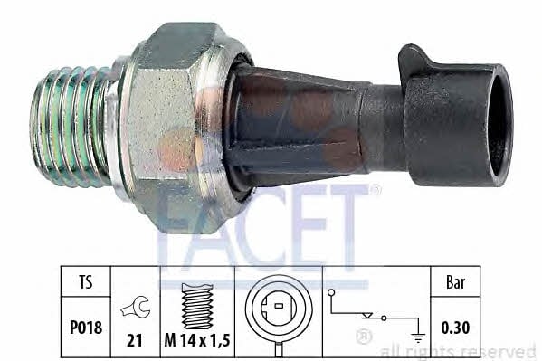 Facet 7.0096 Oil pressure sensor 70096: Buy near me in Poland at 2407.PL - Good price!