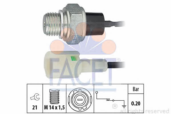 Facet 7.0120 Oil pressure sensor 70120: Buy near me in Poland at 2407.PL - Good price!